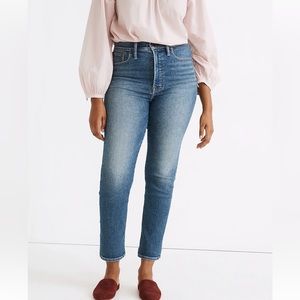 Madewell perfect vintage jean size 29 (stretch + high rise)